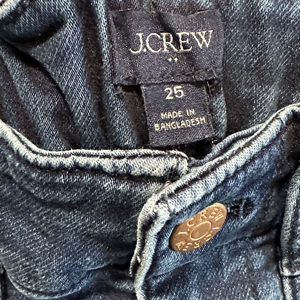 J. Crew Dark Blue Ankle Jeans - Picture 2 of 6